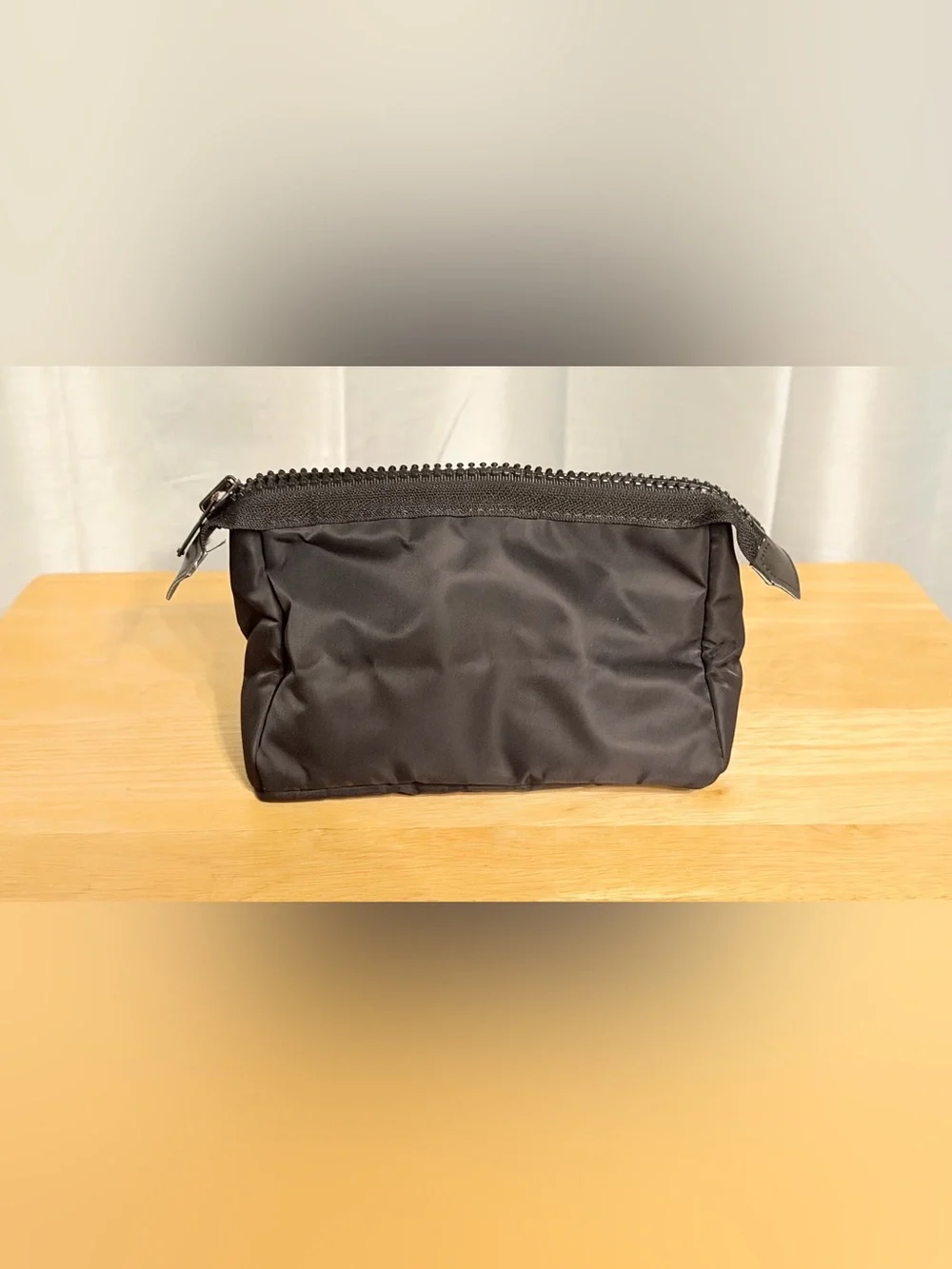 3CE Stylenanda Black Makeup Cosmetic Pouch Bag K-Beauty 8x5 NWOT